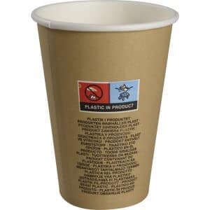 Kaffekop - brun - 20 cl - bagside