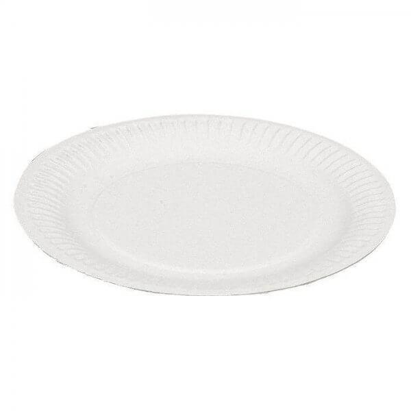 Paptallerken-hvid-18-cm