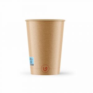 25 cl kaffebæger fra Verive i brun natur farve, uden plastik