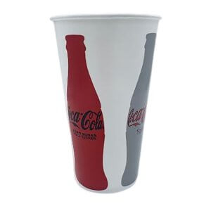 Coca Cola sodavands papkrus med flot grafik på 80 cl