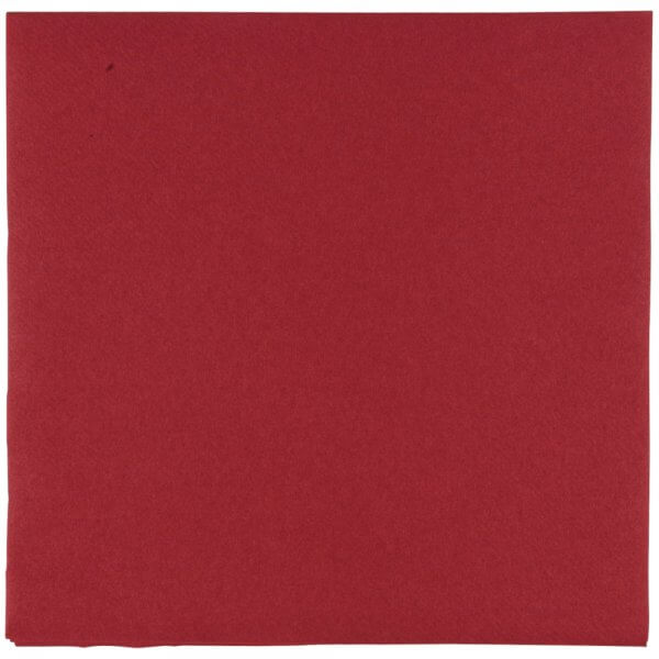 Middagsserviet - Bordeaux - 40x40 cm i 1/4 fold - Airlaid