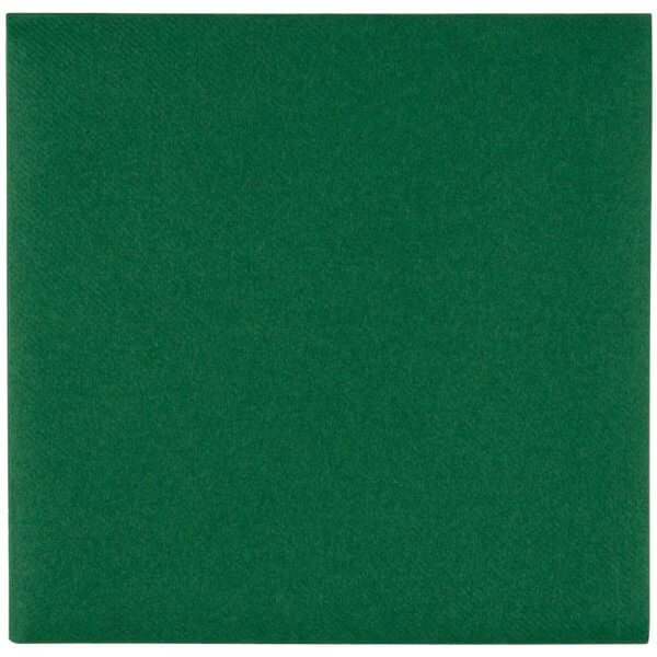 Middagsserviet - Mørkegrøn - 48x48 cm i 1/4 fold - Airlaid