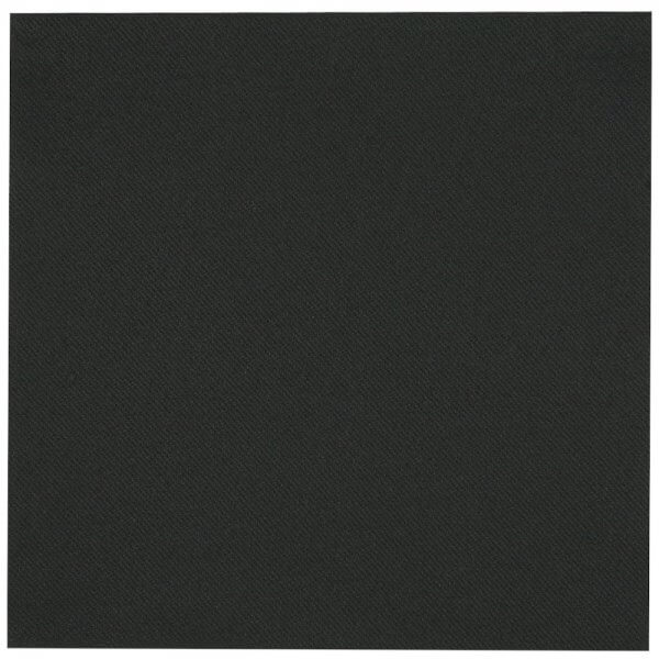 Middagsserviet - Sort - 48x48 cm i 1/4 fold - Airlaid
