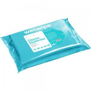Overfladedesinfektion serviet fra Wet Wipe - Maxi - 25074 - med klor