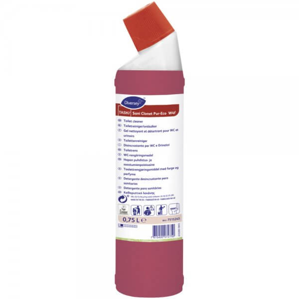 Toiletrens - Diversey Taski Sani Clonet Pur-Eco W4f - 7515245 - med farve og parfume