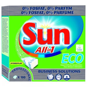 Opvasketabs - Diversey Sun All-in-one ECO - vandopløselig folie - uden klor