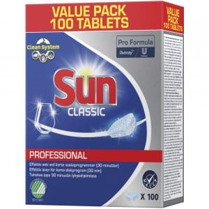 Opvasketabs - Diversey Sun Professional Classic - uden klor - med farve og parfume