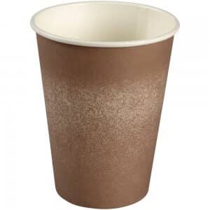 Kaffebæger - bio - brun grafik - Svanemærket - CPLA coating - 36 cl