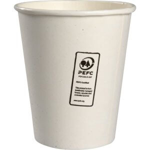 Kaffebæger uden plastik på 24 cl- 100% plastic free - 100% bio - set fra bagsiden