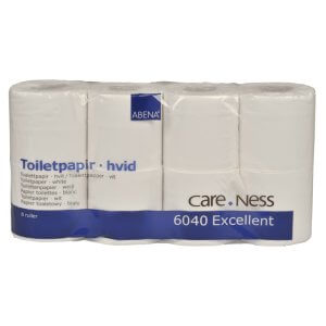 2-lags toiletpapir i 100% nyfiber og høj kvalitet